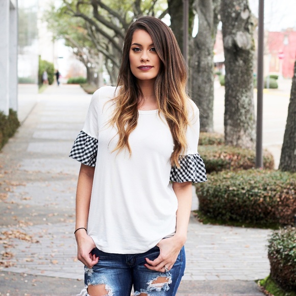 Gingham Top - Picture 1 of 4